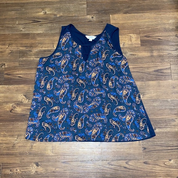 Market & Spruce Paisley Tank Top XXL - Picture 2 of 6